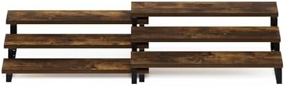 Furinno RAVEL Kitchen Countertop Organizer Set of 2, 3-Tier Counter Shelves, Kitchen Storage, Expandable, Spice Rack, fo