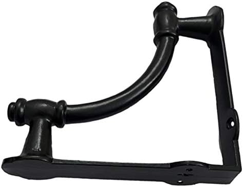 Adonai Hardware Nazarite Antique Cast Iron Shelf Bracket (Supplied as 2 Pieces per Pack)- Matte Black Powder Coated