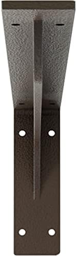 Ekena Millwork BKTM02X20X06EBHBR Steel Bracket Embrey, 2"W x 20"D x 6 1/2"H, Hammered Brown