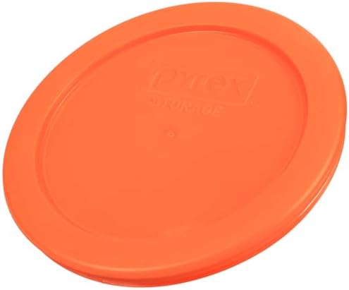 Pyrex 7200 (2-Cup) Glass Bowls With Orange Lids (4-Pack) - Made in USA