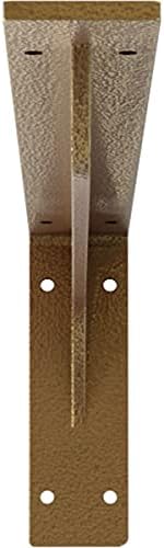 Ekena Millwork BKTM02X20X06EBHGO Steel Bracket Embrey, 2"W x 20"D x 6 1/2"H, Hammered Gold