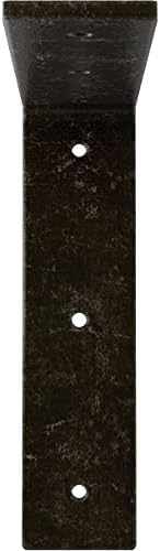 2" W x 8" D x 8" H Hamilton Steel Bracket, Antiqued Warm Silver