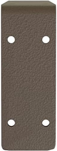 Ekena Millwork BKTM02X14X05EBHBR Steel Bracket Embrey, 2"W x 14"D x 5 1/4"H, Hammered Brown