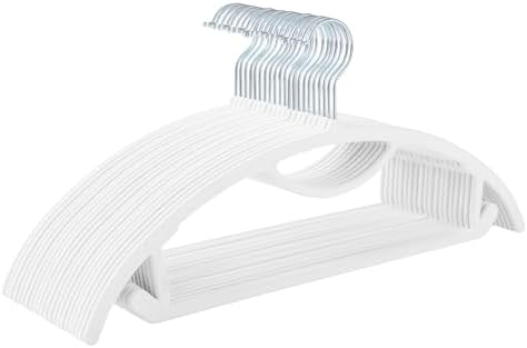 MIZGI Premium Velvet Hangers 50-Pack,No Shoulder Bump Hangers W/Tie Bar Ultra Thin Space Saving Non Slip Hanger Heavy Duty Felt Rounded Clothes Hanger for Sweaters,Coat,Jackets,Pants,Shirts