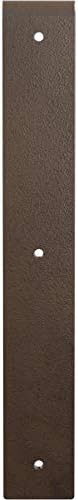 Ekena Millwork BKTM02X14X14HAHBR 2 inch W x 14 inch D x 14 inch H Hamilton Steel Bracket, Hammered Brown