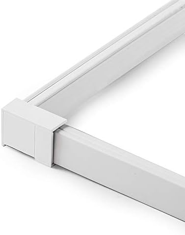 Easylife Tech Cable Raceway Kit – 10 ft White Self‑Adhesive Cable Management System with Junction Pieces – Wall Cord Con