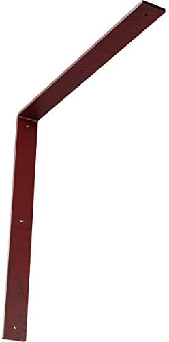 2"W x 20"D x 20"H Hamilton Steel Bracket, Hammered Bright Red