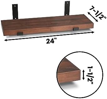 CONSDAN Floating Shelf for Wall Mounted Book Shelf Hanging Shelves Floating Bookshelf for Bedroom, Bathroom, Living Room