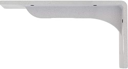 Ekena Millwork BKTM02X08X04EBHWH Steel Bracket Embrey, 2"W x 8"D x 4 1/4"H, Hammered White