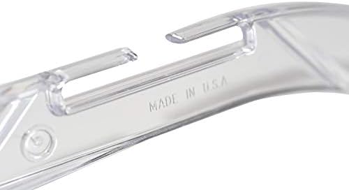 NAHANCO 17" Medium Weight Plastic Shirt Hanger, Clear (Pack of 100), Made in USA