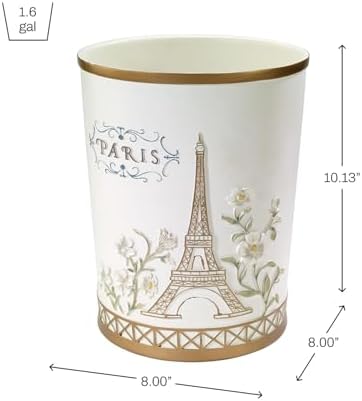 Avanti Linens - Wastebasket, Bathroom Trash Can for Bedroom, Office & Bath