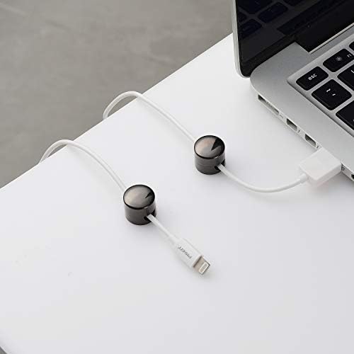 BRIGHTTIA Cable Clips - Premium Brass Cord Management for Home, Office & Car - Multipurpose Wire Holder Organizer - Slee