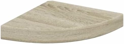 vidaXL Floating Corner Shelves 4 pcs Oak 9.8"x9.8"x1.5" MDF