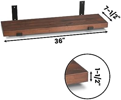 CONSDAN Floating Shelf for Wall Mounted Book Shelf Hanging Shelves Floating Bookshelf for Bedroom, Bathroom, Living Room