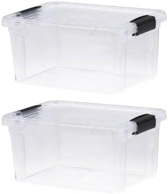 Superio 6.6 Quart Clear Plastic Storage Boxes with Lids, Stackable Organizer Containers, BPA-Free Storage Bins for Home,