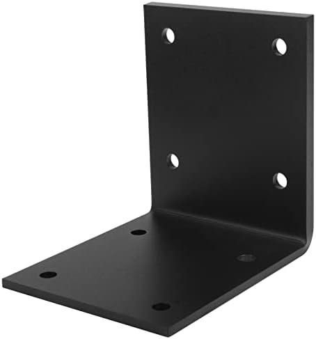 2 PCS Heavy Duty Steel L Angle Bracket for 6x6 Wood, 7/32" Thick