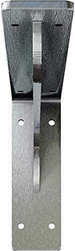 Ekena Millwork BKTM02X16X06EBCRS Steel Bracket Embrey, 2" W x 16" D x 6 1/2" H, Unfinished