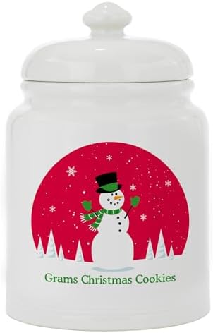 Let's Make Memories Personalized Christmas Fun Cookie Jar - For Her - Kitchen Christmas Décor