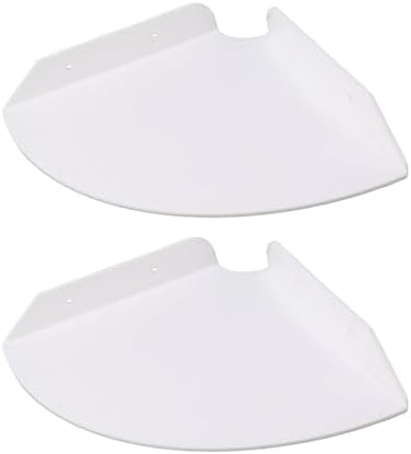 2pcs Wall Mount Floating Corner Shelves for Bedrooms and Living Rooms, Large Space with Acrylic Material, Easy Installat