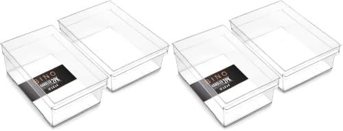 BINO | Plastic Storage Bins, Large | THE HANDLER COLLECTION | Multipurpose Organizer Bins | Kitchen Pantry Organizers an