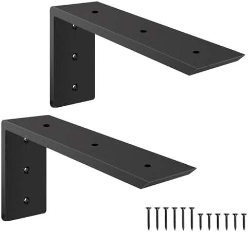 Countertop Support Brackets 10 inch,Heavy Duty Countertop Brackets 10'' x 6'' x2.5'' for Granite,L Bracket Metal Corbels