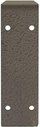 Ekena Millwork BKTM02X18X06EBHDB Steel Bracket Embrey, 2"W x 18"D x 6 1/2"H, Hammered Dark Bronze