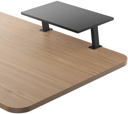 15-Inch Desktop Clamp-on Shelf & Monitor Riser, 2-in-1 Reversible Design – Fits Either Side of Desk, C-Clamp for Stabili