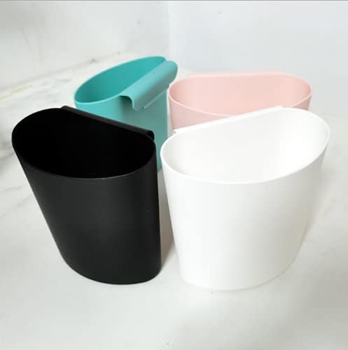4Pcs Hanging Cup Holder,Rolling Cart Accessories,Plant Containers,Hanging Flower Pots,Space Saver,Storage Bucket,Pencil Holder,Make Up Pencil Holder Office,Kitchen Wall Organizer Decor (Pink) | Storage Baskets,Plant Containers & Storage Buckets,Space S...