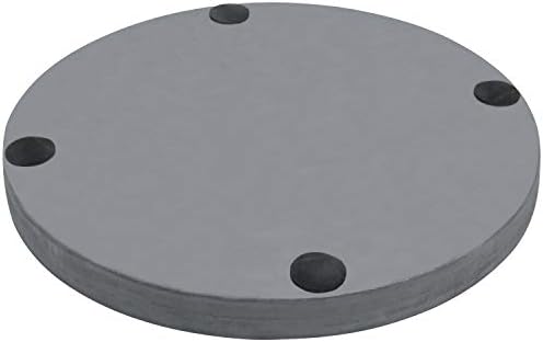 MyGift 16 Inch Round Gray Concrete Decorative Tray for Bathroom Vanity Counter, Living Room Coffee Table or Ottoman, Kit