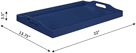 Convenience Concepts Designs2Go Serving Tray, Cobalt Blue