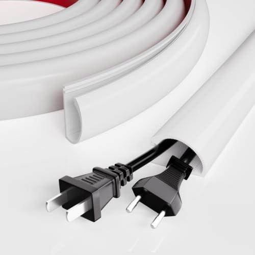 39" Silicone TV Cord Hider for Wall Mounted TV, Self-Adhesive Cable Raceway