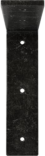2" W x 8" D x 8" H Hamilton Steel Bracket, Antiqued Silver