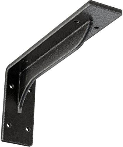 2" W x 10" D x 4 3/4" H Embrey Steel Bracket, Antiqued Pewter