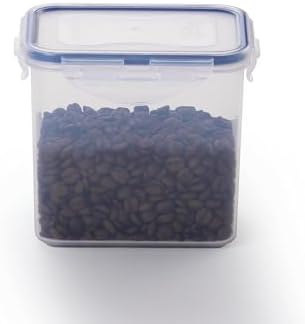 LOCK & LOCK Easy Essentials Storage Food Storage Container Set / Food Storage Bin Set - 4 Piece, Clear
