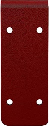 Ekena Millwork BKTM02X12X05EBHRE Steel Bracket Embrey, 2"W x 12"D x 5 1/4"H, Hammered Bright Red