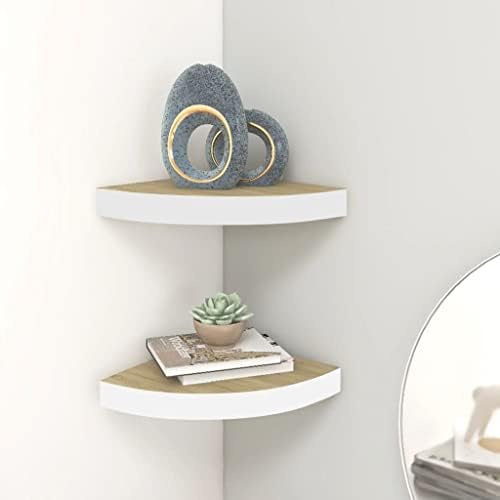 Wall Corner Shelves 2 pcs ,Closet Corner Shelf,Bathroom Wall Shelf Organizer,Hanging Bookshelves,Invisible Mounting Syst