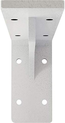 Ekena Millwork BKTM02X08X04EBHWH Steel Bracket Embrey, 2"W x 8"D x 4 1/4"H, Hammered White