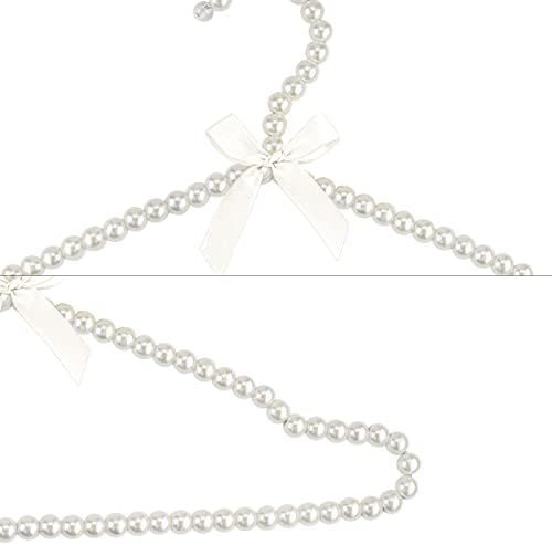 Adorila Pearl Hangers 16in for Wedding Dress Bridal Gown, 5-Pack