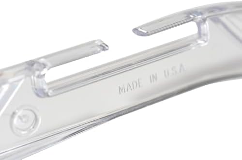 NAHANCO 17” Clear Mid-Heavyweight Plastic Hanger, 50 Pack, Made in USA