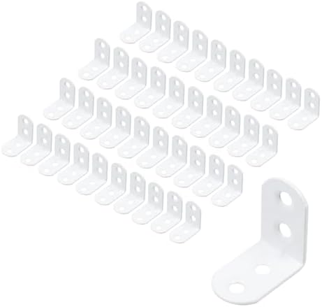 Coshar 40pcs Iron Small Bracket L Brackets Heavy Duty Bracket (29x29x18mm)