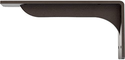 Ekena Millwork BKTM02X10X04EBHDB Steel Bracket Embrey, 2"W x 10"D x 4 3/4"H, Hammered Dark Bronze
