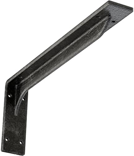 2" W x 16" D x 6 1/2" H Embrey Steel Bracket, Antiqued Silver