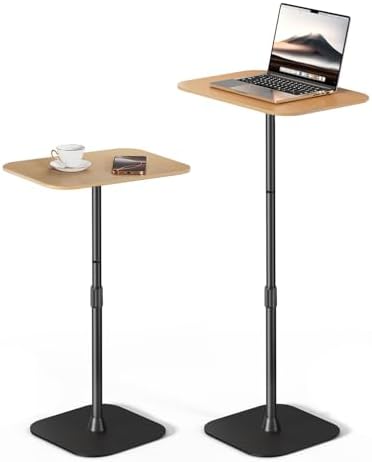 Viozon Floor Laptop Stand for Bed,Laptop Table, Small & Portable Standing Desk with Adjustable Height 26.7"-36.62", Quic