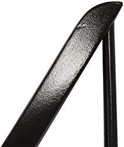 NAHANCO 8217CH20 Economy Wooden Suit Hanger with Attached Pant Bar, Chrome Hook, 17", Black (Pack of 20)