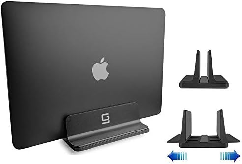 Vertical Laptop Stand for Desk [Adjustable] Sturdy Aluminum Dock Fits All Laptops (up to 20.3 inches) Space Saving, Mode