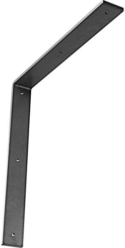 Ekena Millwork BKTM02X16X16HAHSV 2 inch W x 16 inch D x 16 inch H Hamilton Steel Bracket, Hammered Silver