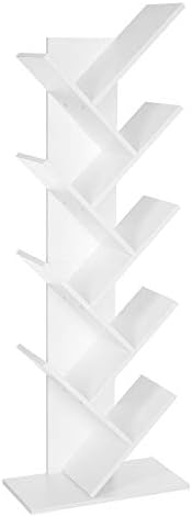 VASAGLE Tree Bookshelf, 5 Tiers, 20 x 9.8 x 55.7 Inches