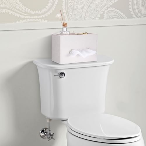 Sumnacon Tissue Box Cover with Storage Tray Rectangular Tissue Holder,Beige