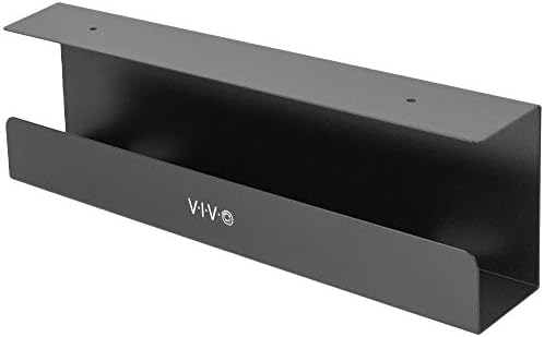 VIVO Black 17 in Under Desk Cable Management Tray, DESK-AC06-1C