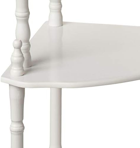 Frenchi Home Furnishing 5-Tier Corner Stand, White